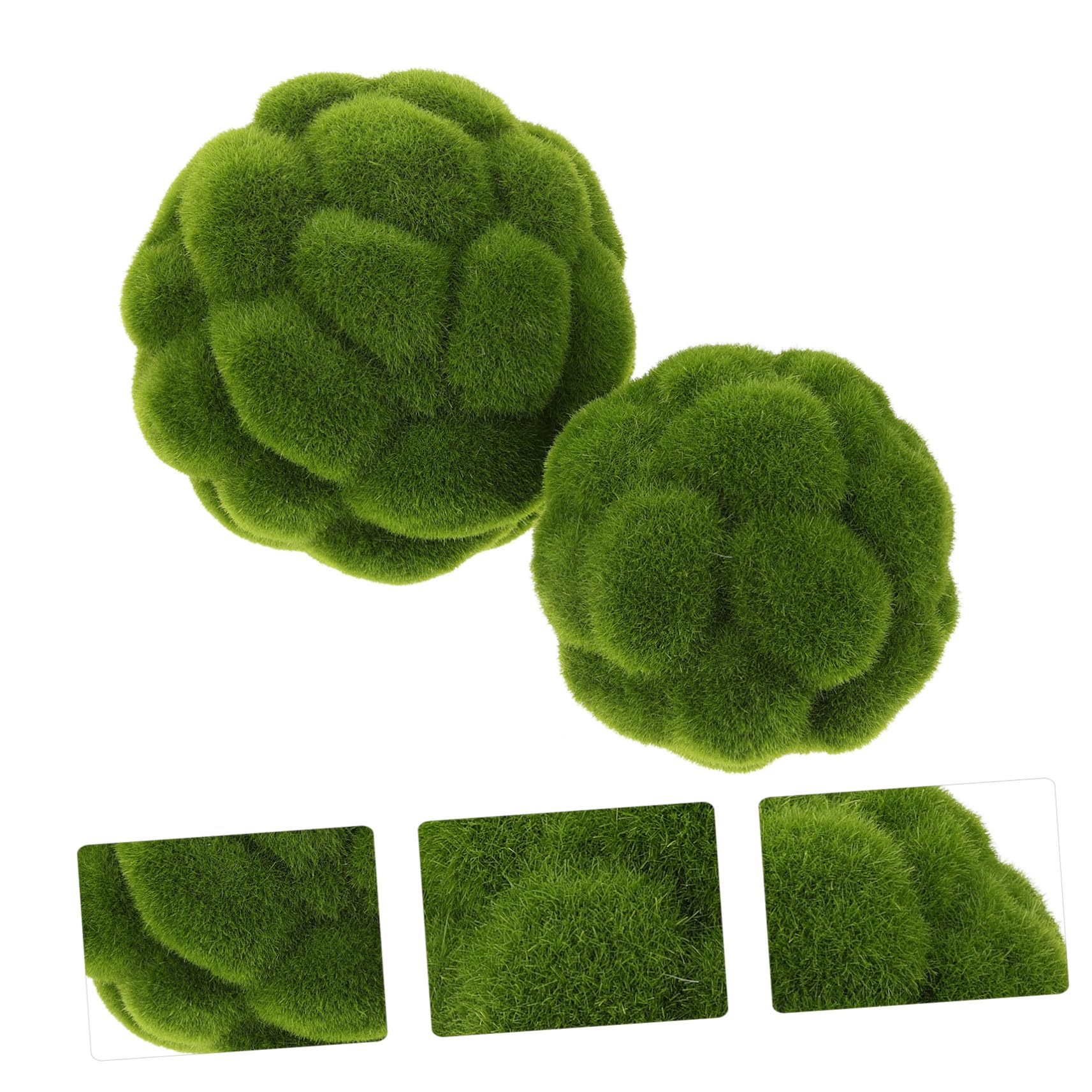 Toyvian 6 Stck. Künstliche Mooskugeln Realistische Deko Kugelmoos für Garten Hochzeit Wanddeko Leicht Natürlich Aussehend für Innen Außenbereich Einfach zu Platzieren und Aufzuhängen