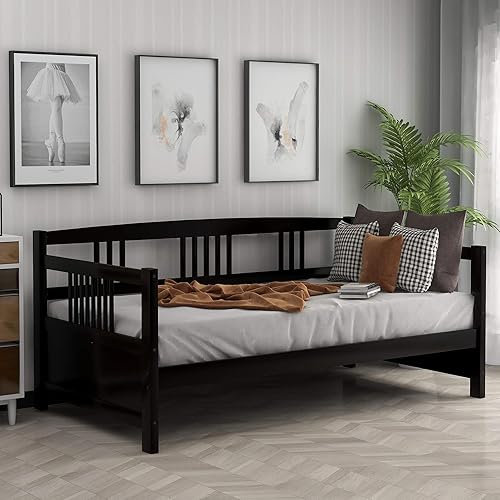 Marco de madera para sofá cama tamaño individual multifuncional listones de madera de tamaño individual para dormitorio sala de estar para niños y