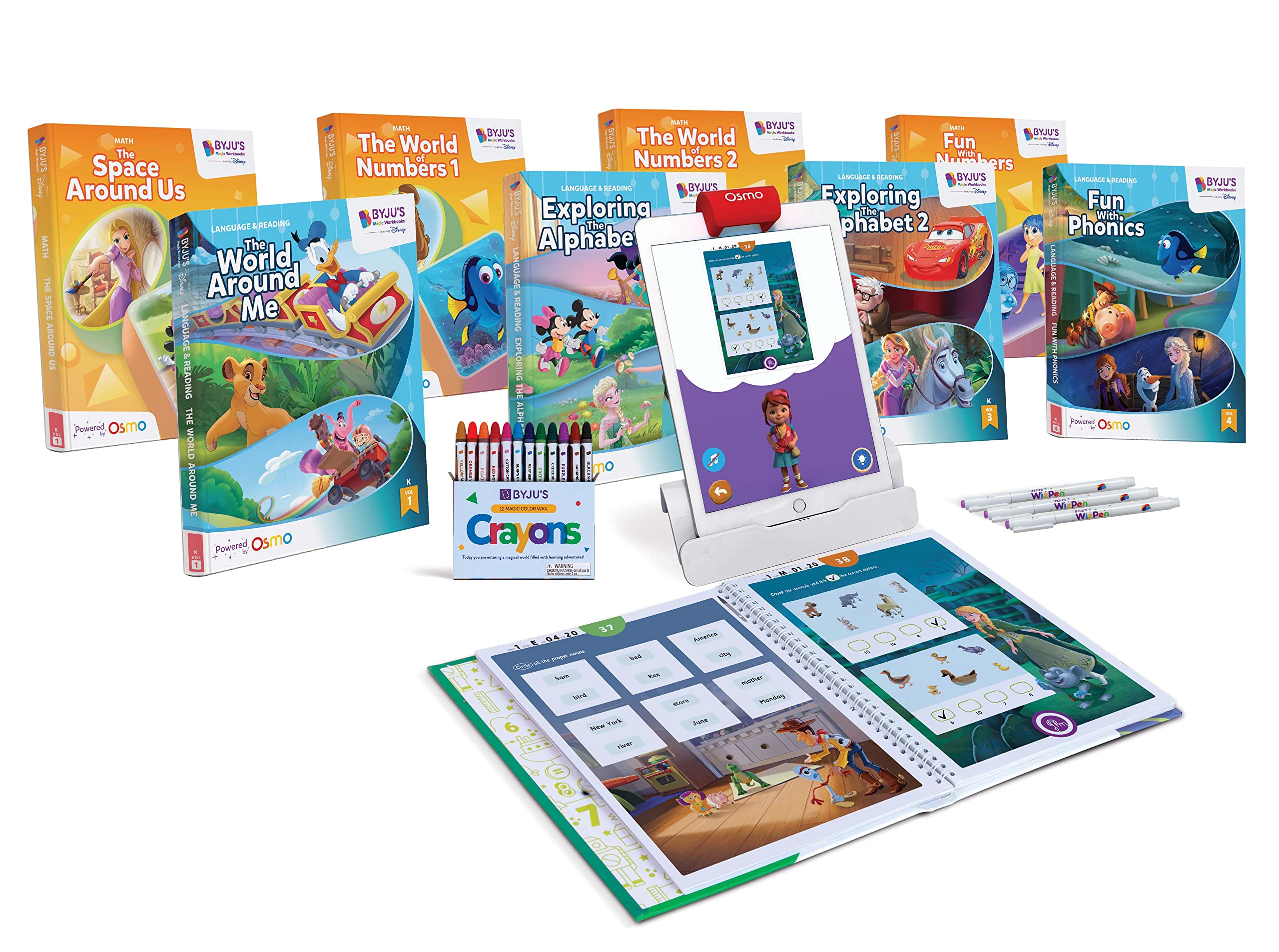 BYJU’S Learning (featuring Disney), Kindergarten Premium Kit - Ages 4-6-Featuring Disney & Pixar Cha