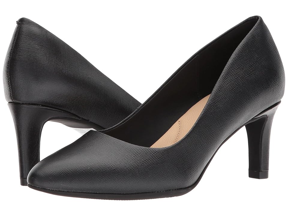 

Clarks Calla Rose (Black Leather) High Heels