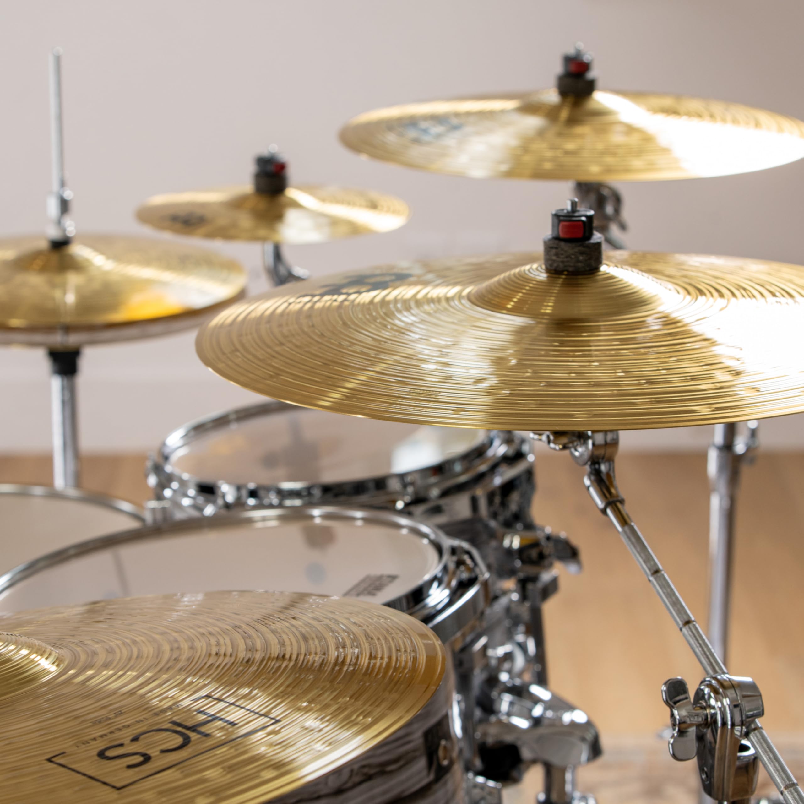 Meinl Cymbals HCS CS2 - Set di piatti espansi per batteria con Hihat, crash, Ride, Splash, Made in Germany, in ottone resistente, 2 anni di garanzia