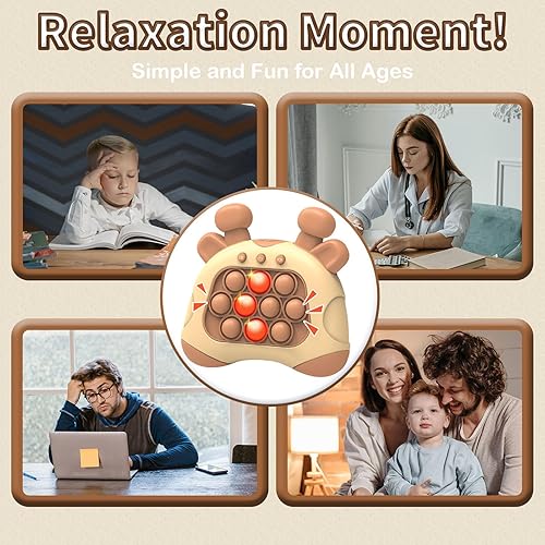 Miniatura 6 de Pop Fidget Toys It Game, consola de juegos de burbujas de mano para niños de 6 a 12 años, ideas de Navidad y cumpleaños para adolescentes, color