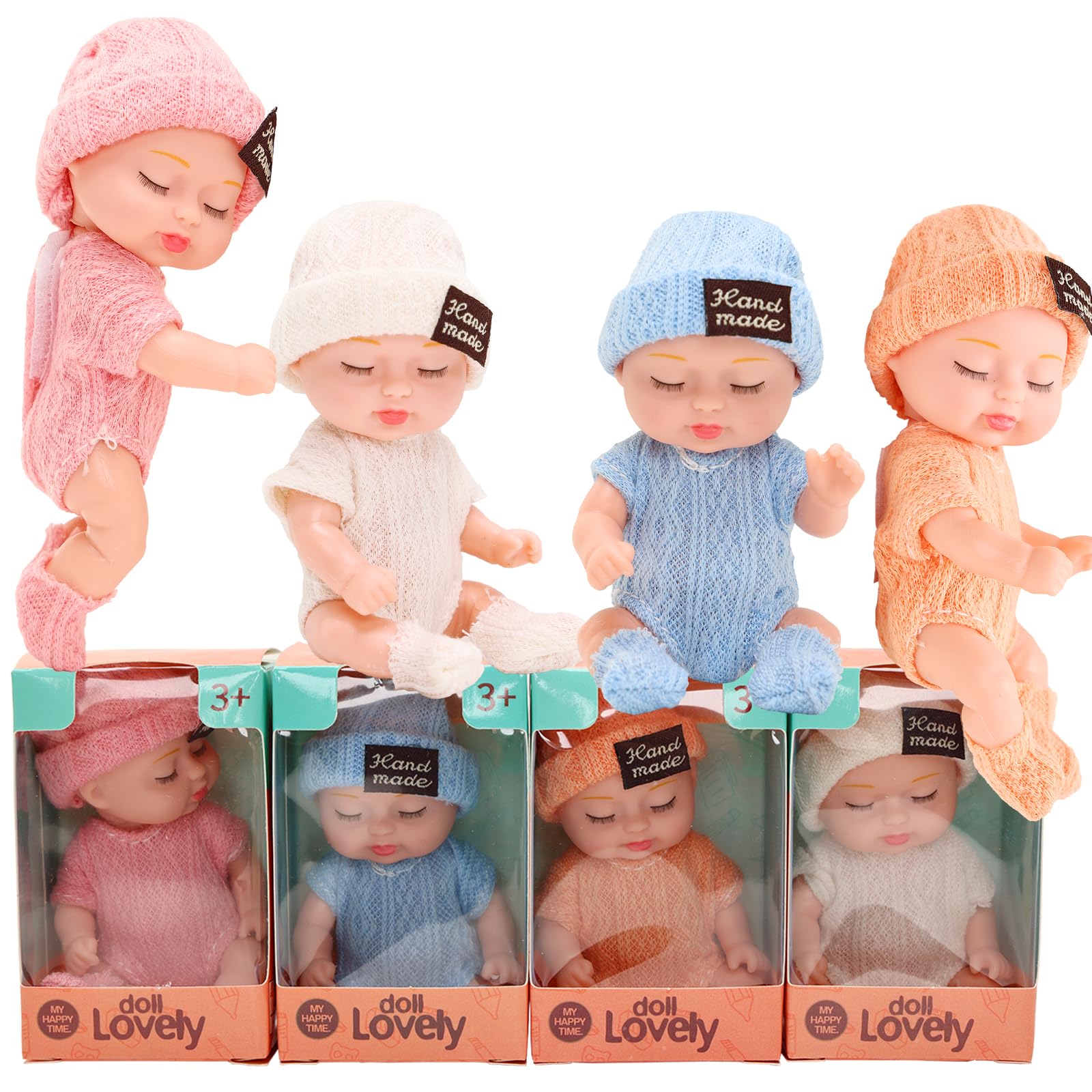 Amazon.com: 4 Inch Mini Baby Dolls Lifelike Realistic Baby Dolls