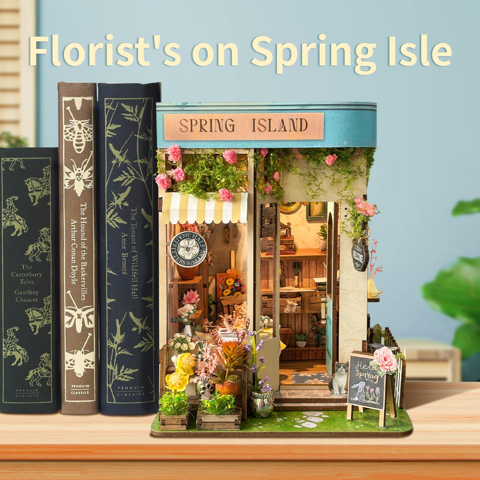 Spring Island Bookend Craft - Spring Island 3D Wooden Puzzle Miniature ...