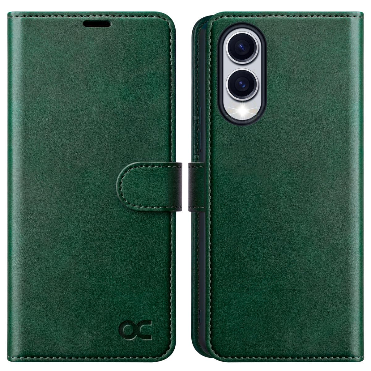 OCASE Compatible with Galaxy S25 Edge Wallet Case, PU Leather Flip Folio Case with Card Holders RFID Blocking Kickstand [Shockproof TPU Inner Shell]