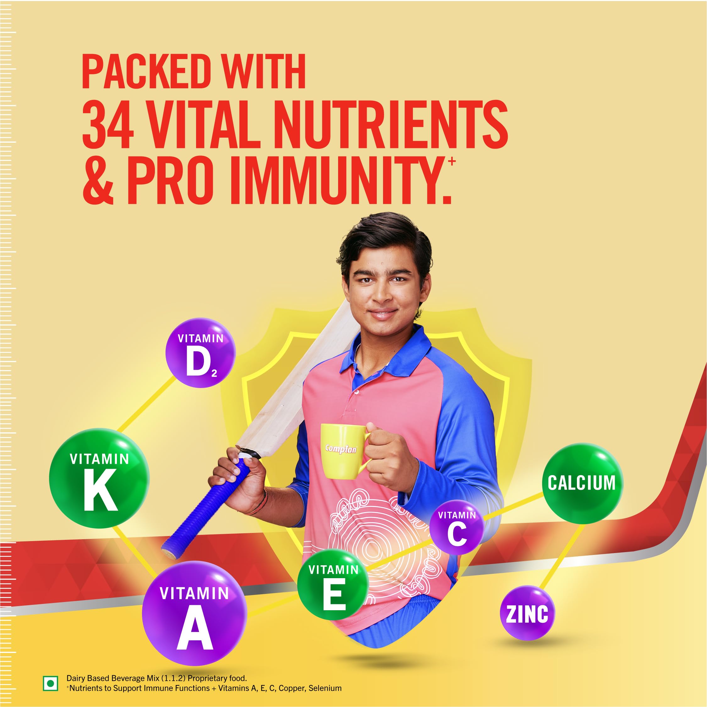 Complan Nutrition Drink Powder for Children, Royale Chocolate Flavour, 500 grams Carton|Nutrition Drink for kids with protein & 34 vital nutrients, 1 count — Amazon image 3