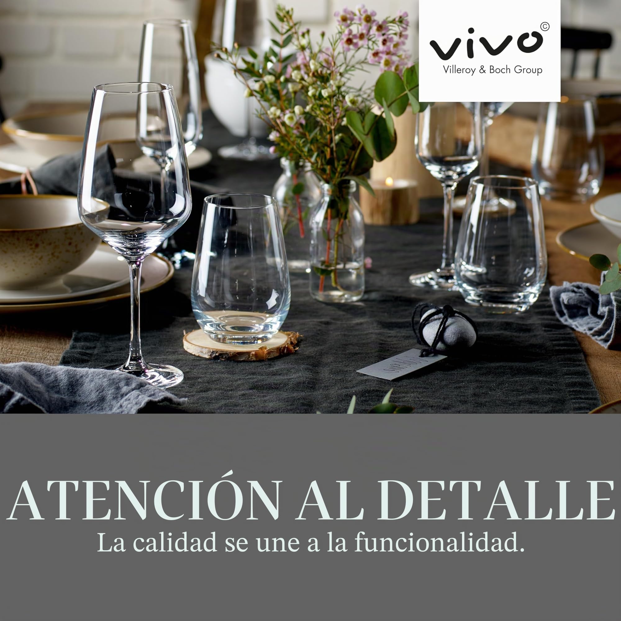 vivo - Villeroy & Boch Group Basic White set de café, 18 piezas CE