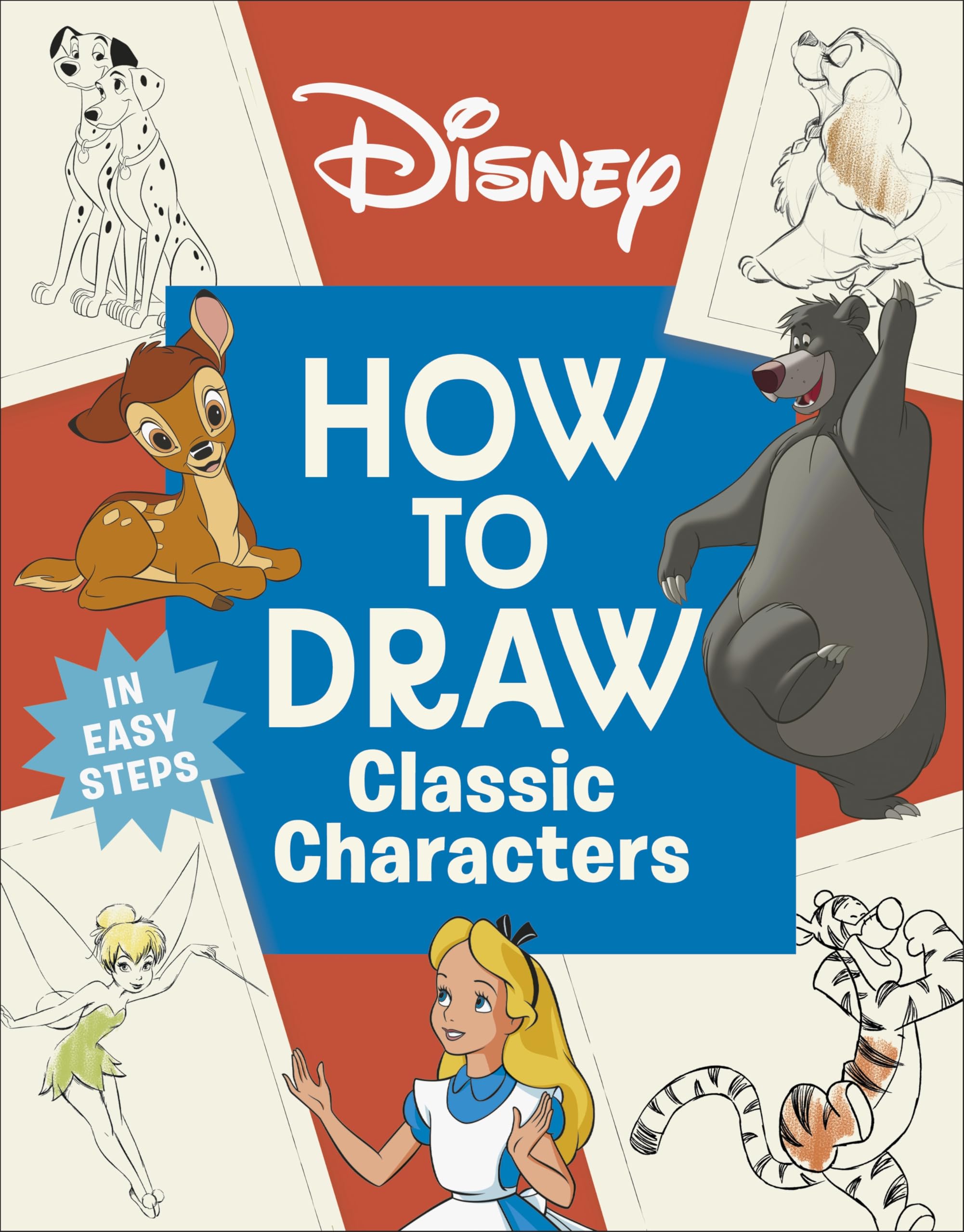 Disney How to Draw Classic Characters by DK (Paperback Book)