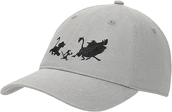 Lion King Simba Timon & Pumba Silhouettes Men's Gray Unstructured ...