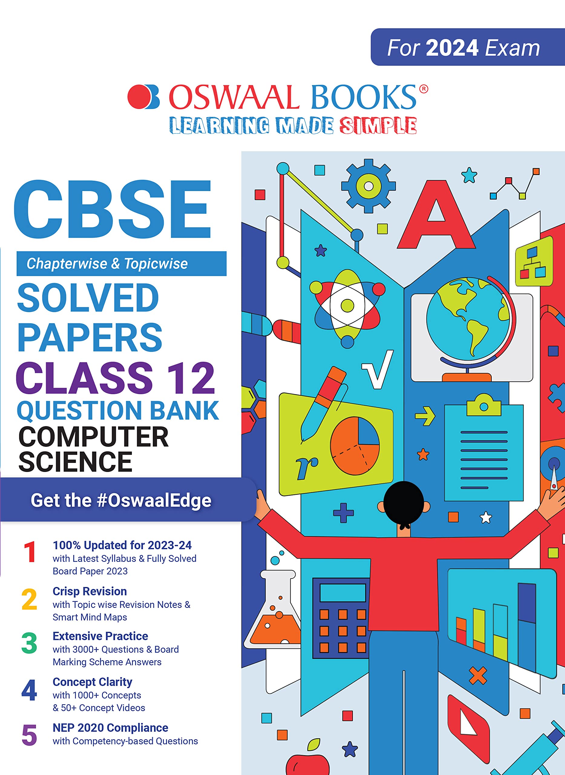 Oswaal CBSE Class 12 Computer Science Question Bank 2023-24 Book