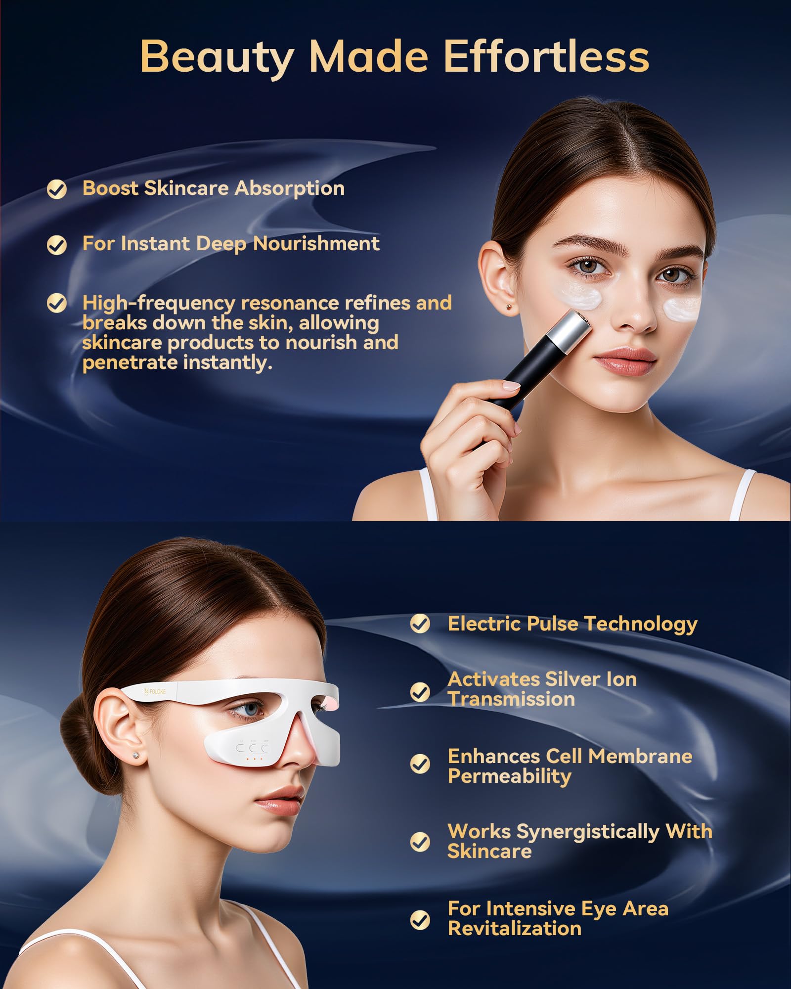 Dispositivo de terapia de luz roja debajo de los ojos, gafas de terapia de luz roja para ojos rojos 650 NM, máscara de ojos de luz roja para el tratamiento de bolsas de ojos, ojeras, hinchazón