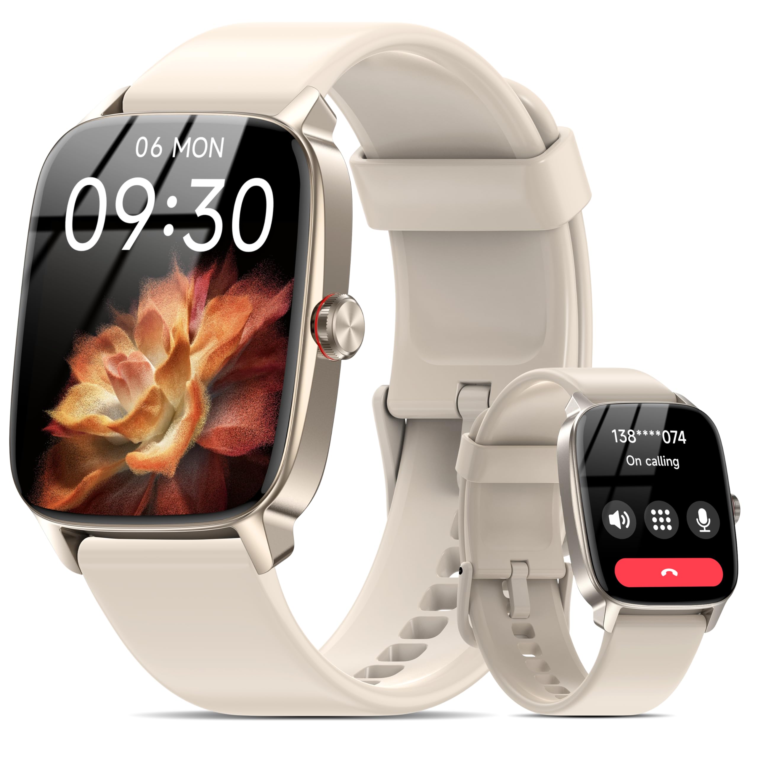 Amazon | スマートウォッチ レディース iPhone対応 アンドロイド対応