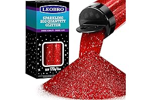 LEOBRO Red Glitter: Create Sparkling Floral Masterpieces