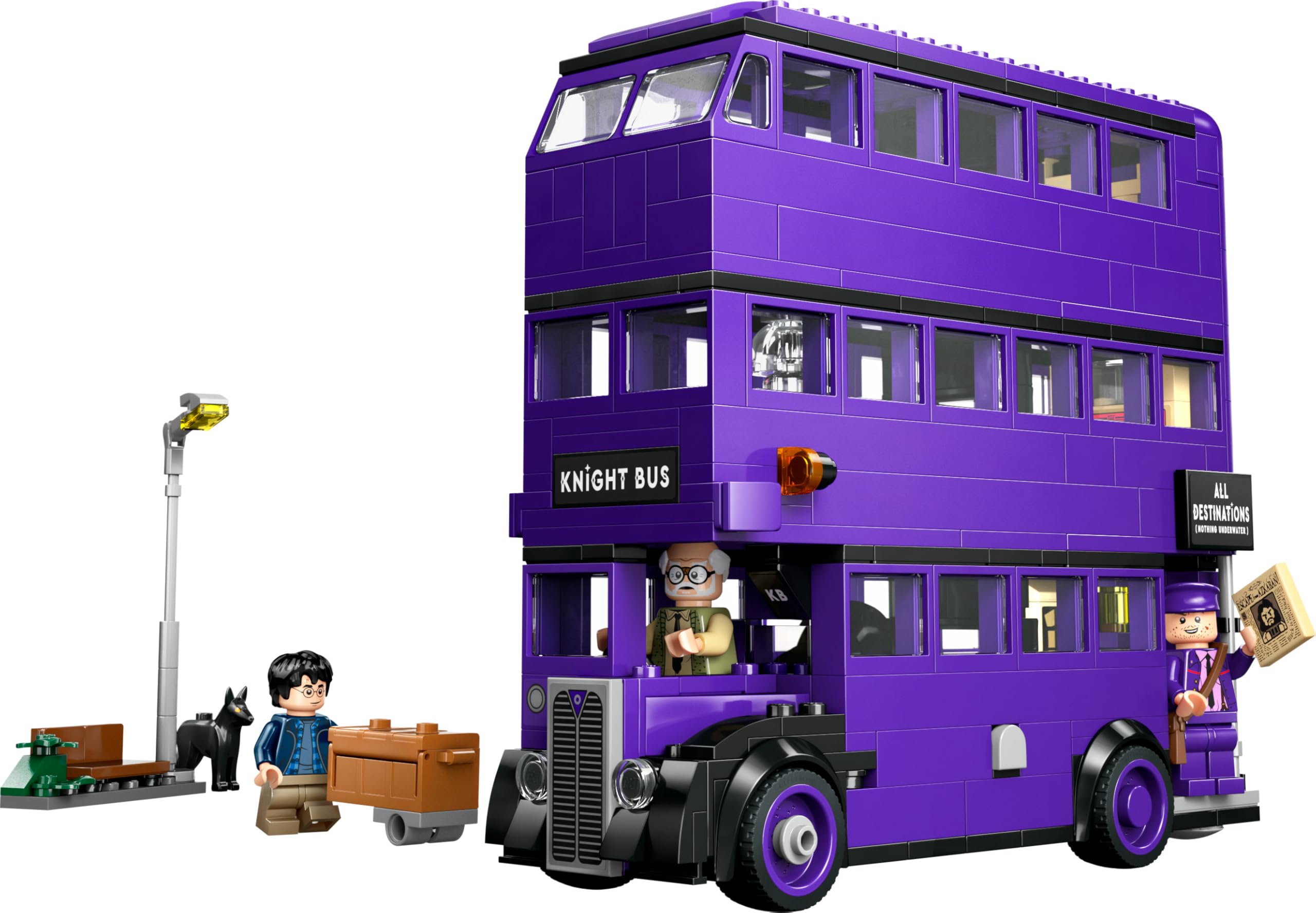LEGO Harry Potter Aventura en el Autobús Noctámbulo de Juguete con 5 Minifiguras Coleccionables y Accesorios Inc. Varitas -Regalo de El Prisionero de Azkaban para Niñas y Niños de 8+ Años 76446