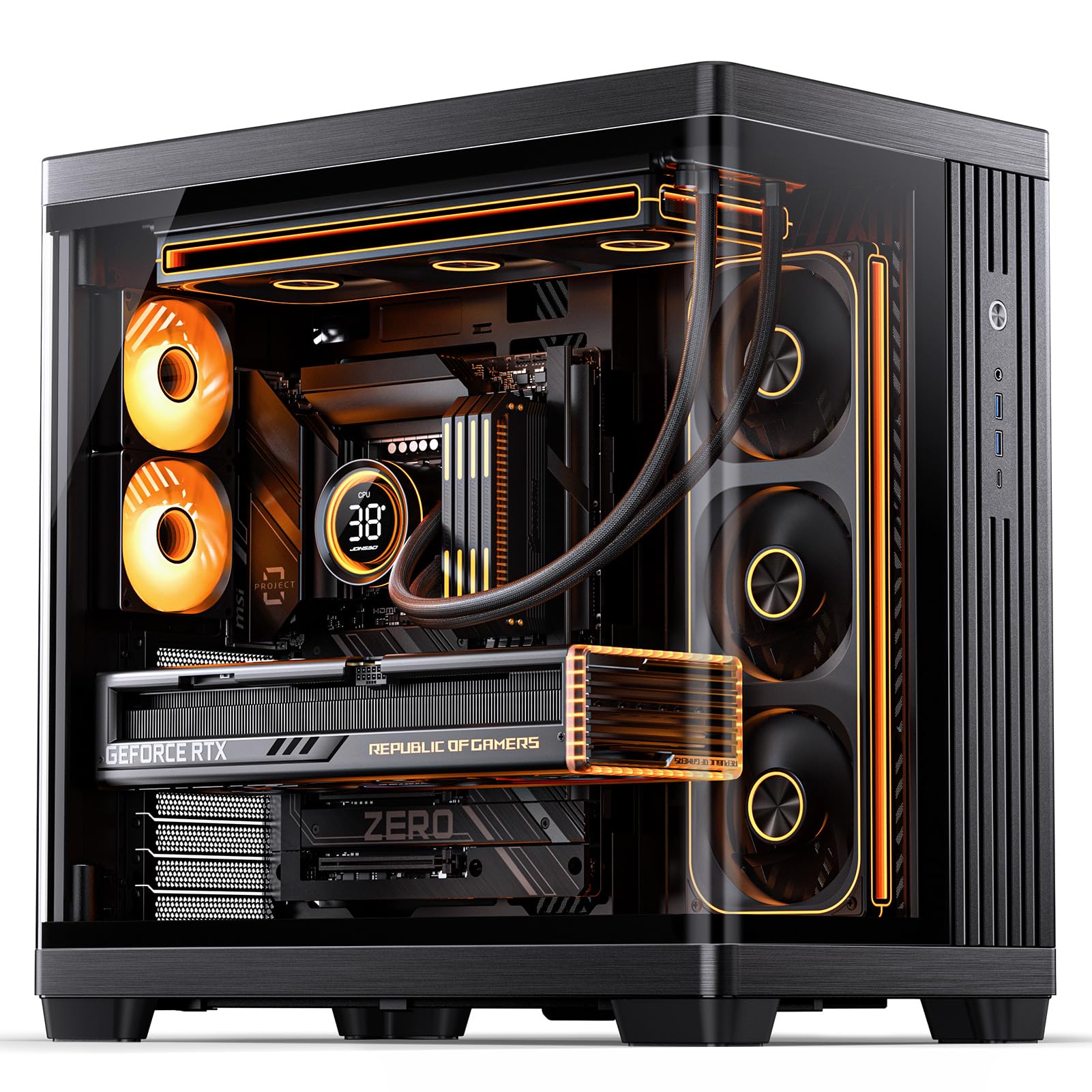 pcケース　atx 750w セット Amazon.co.jp: JONSBO TK-4 ブラック ATX PCケース、セパレート