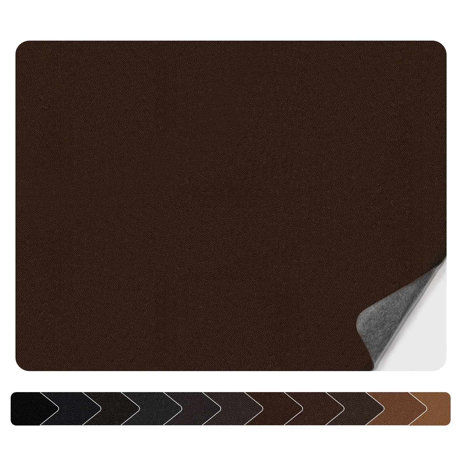 Besego Leather Repair Patch, [Mother's Day Gift] Leather Adhesive Patch for Sofas, Drivers Seat, Couch, Handbags, Jackets - 8 11inch(Medium Brown)