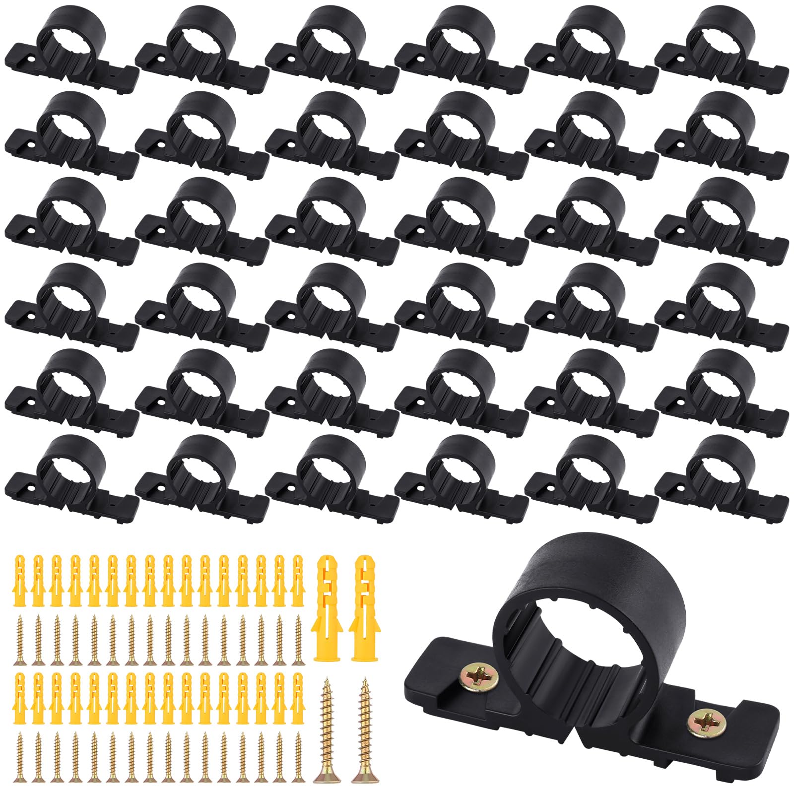 50 Pack 1/2 Inch Pipe Supports Suspension Pex Pipe Clamp