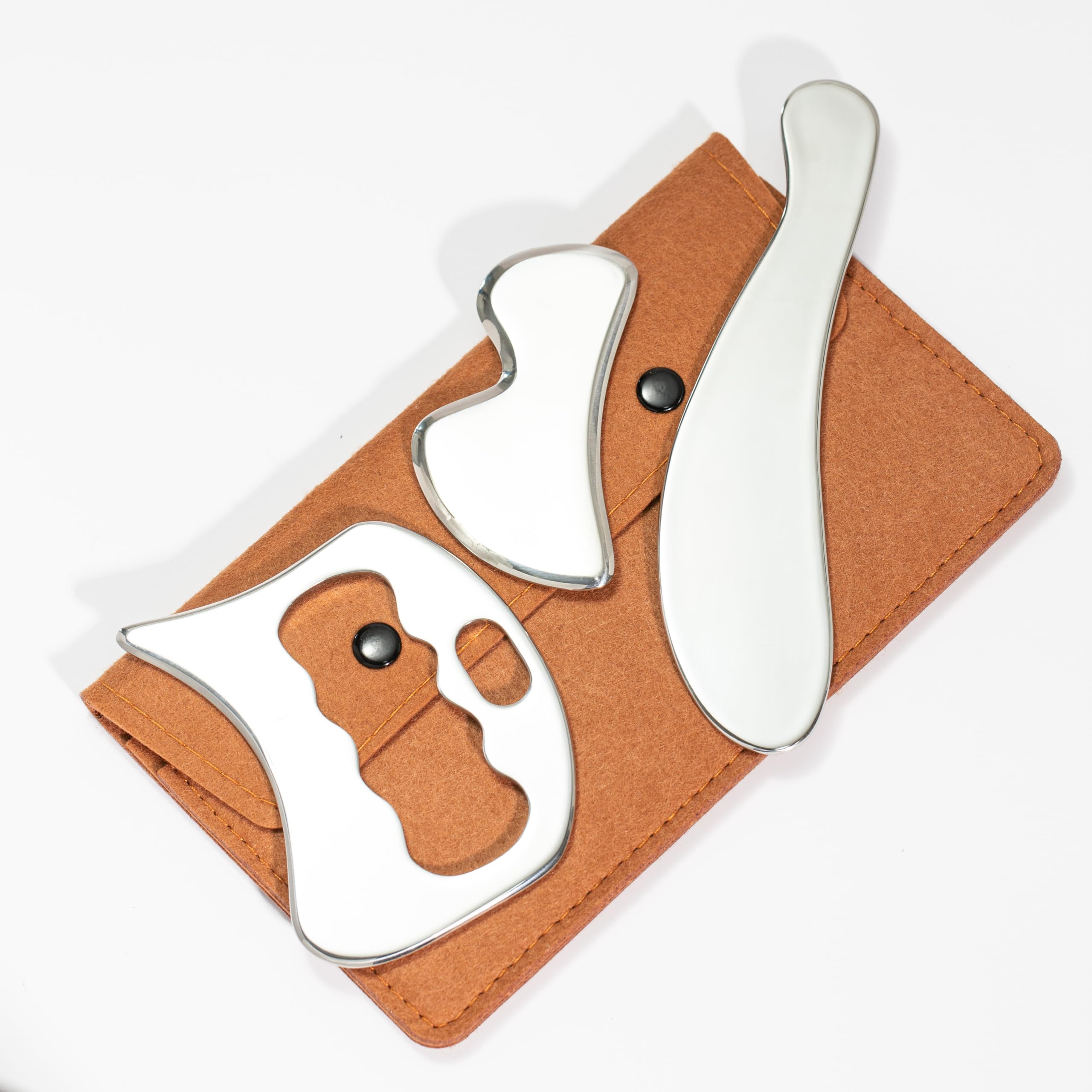 NCCYOOT Gua sha Tool gua sha Stainless Steel iastm Tool Gussha Massage Tool Muscle Scraping Tool for Soft Tissue Therapy and Reduce Arms,Back, Legs,