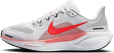 NIKE(ナイキ) ペガサス 41 Pegasus 41 ランニングシューズ ホワイト×レッド FD2723-109 (ホワイト×レッド, 日本の靴のサイズ寸法, 大人, 数値, 25.0 cm)