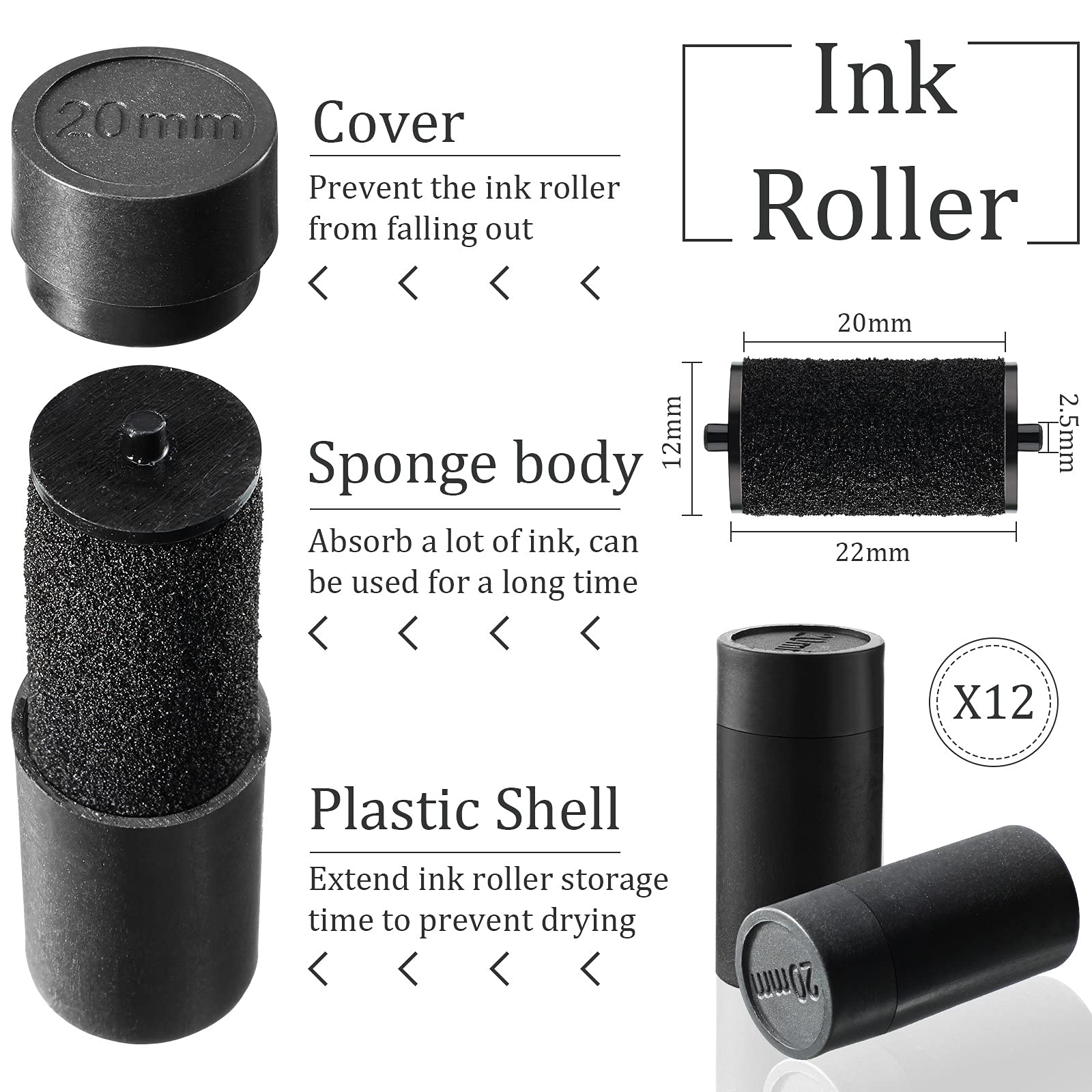 10 Rolls Price Gun Labels - 21mmx12mm Stickers For Single-Row Price Machines