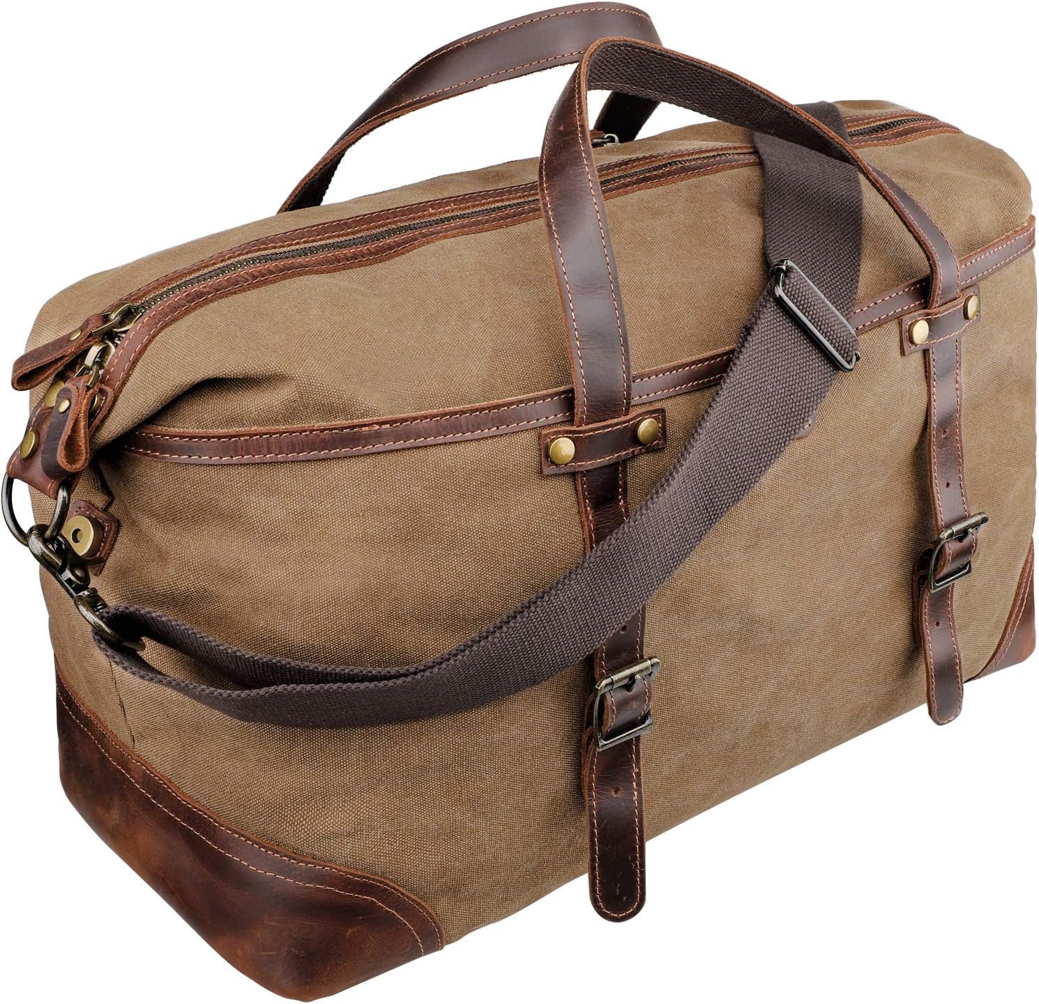 emissary Duffel Bag for Men Mens Carry On Duffel Bag Canvas and Leather