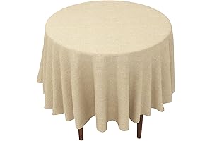 Fixwal 54 Inch Round Tablecloth: Adorn Your Dining Space with Rustic Elegance