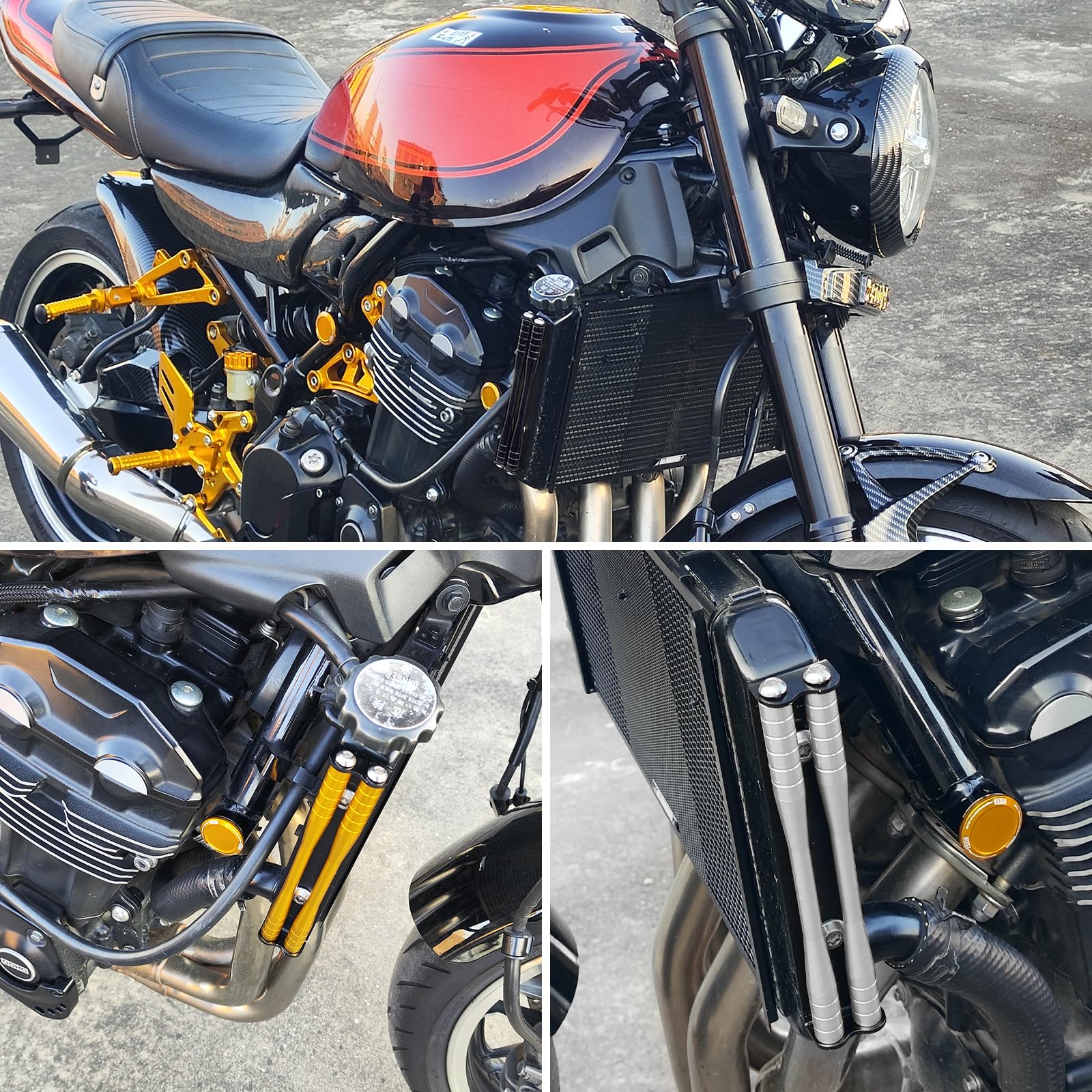 Amazon | GFARDMOTO モーターサイクル ラジエーターガード サイド