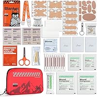 Vista 3 de RHINO RESCUE Kit de primeros auxilios pequeño ultraligero resistente al agua Kit médico para senderismo, mochileros, ciclismo, viajes, vehículos