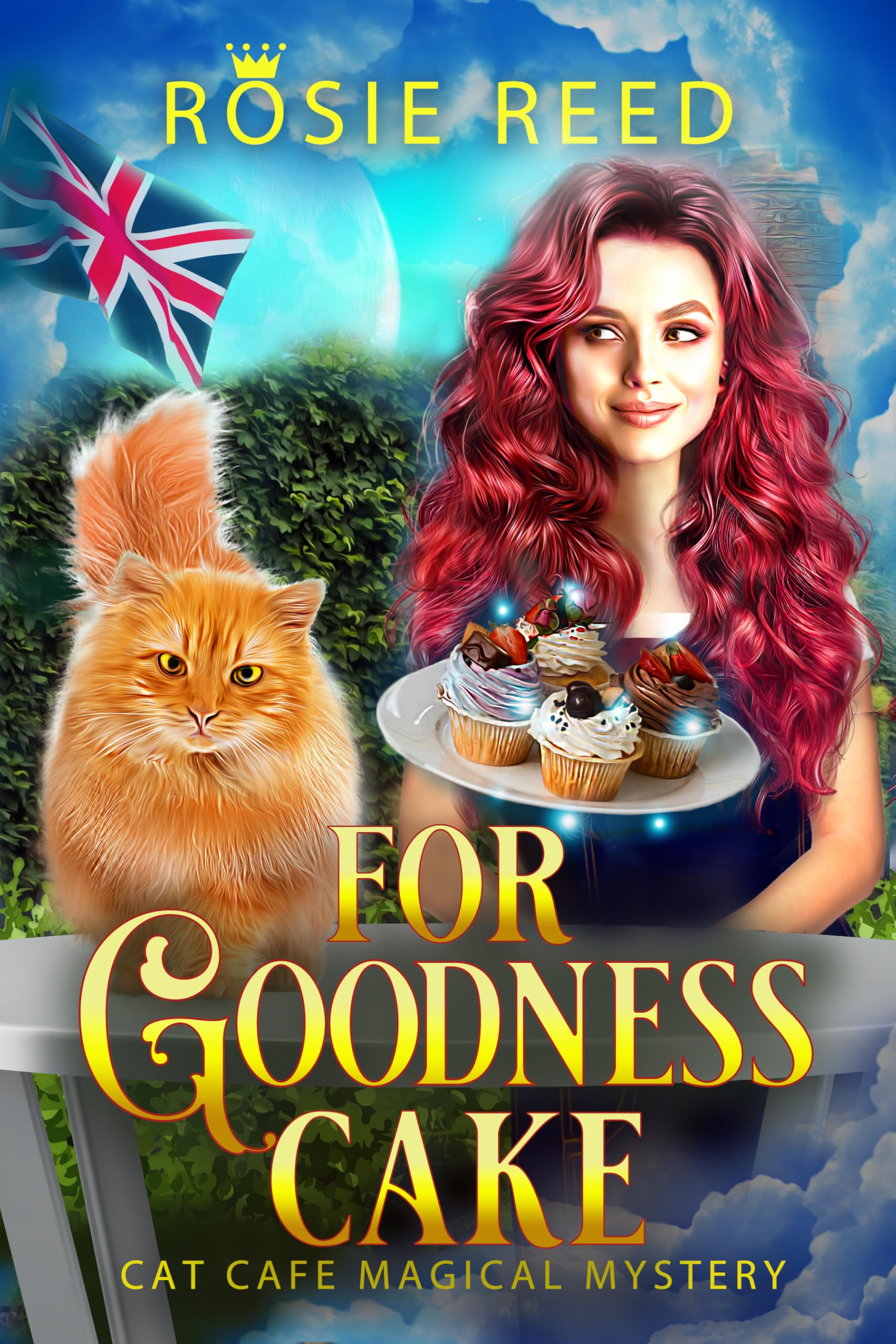 For Goodness Cake: A Paranormal Cozy Mystery (Cat Cafe Magical Mystery Book 4)