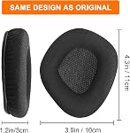Replacement Ear Pads Cushions for Corsair Void & Corsair Void PRO RGB Wired/Wireless Gaming Headsets with Black Mesh Fabric, Memory Foam