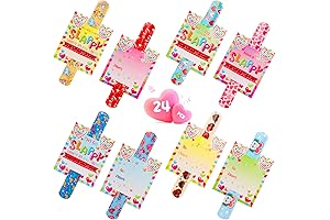 Valentines Day Slap Bracelets For Kids - 24Pcs with 24 Cards
