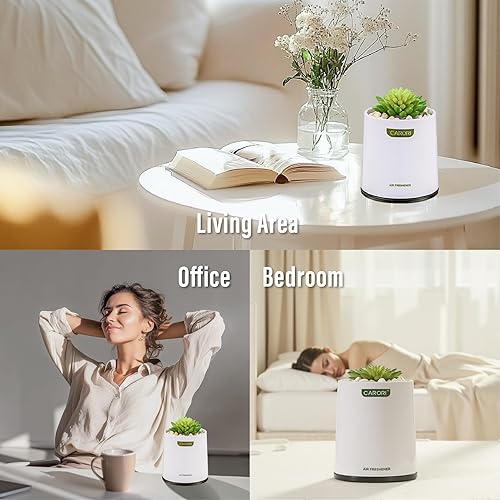 Miniatura 7 de Ambientador de baño, ambientador de gel suculento, fragancia decorativa creativa para el hogar y el escritorio de la oficina, vainilla perfumada