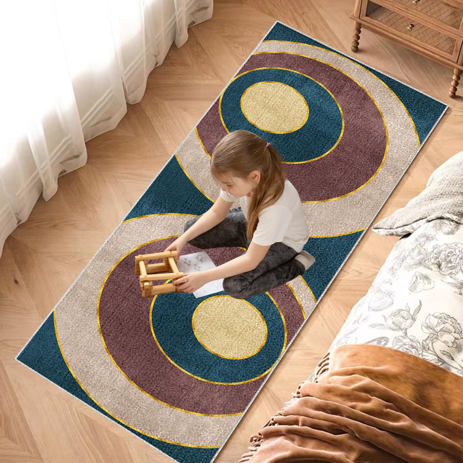 Dywan Długi Korytarz 60 x 300 cm Dywan Chodnik Kuchenny Antypoślizgowy Dywan Chodnik Chodnik Antypoślizgowy Zmywalny Dywan Kuchenny Do Wejścia, Przedpokoju i Sypialni