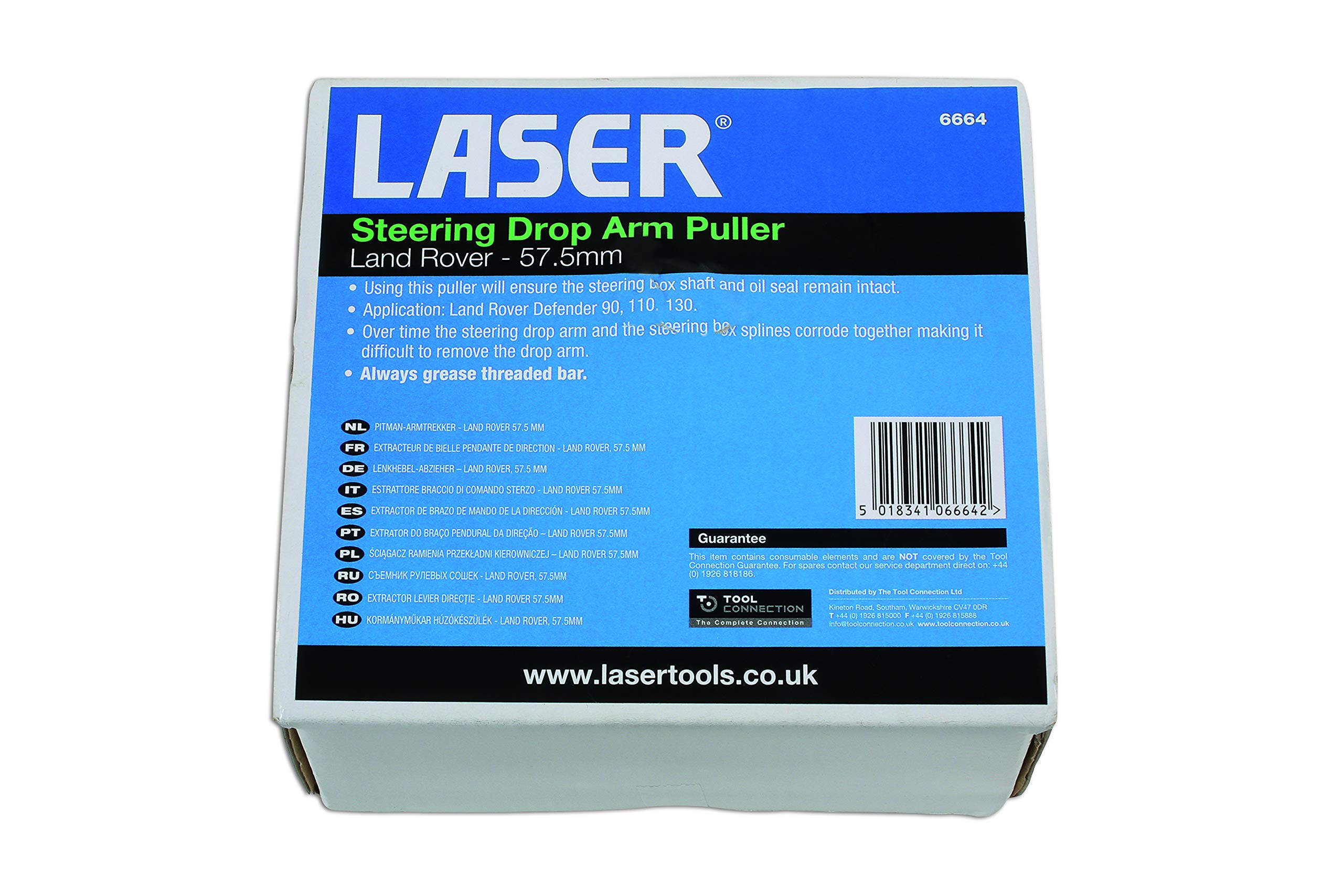 LASER TOOLS LAS664 Laser 6664 Ściągacz do ramienia kierownicy-Land Rover 57,5 mm rozłożony