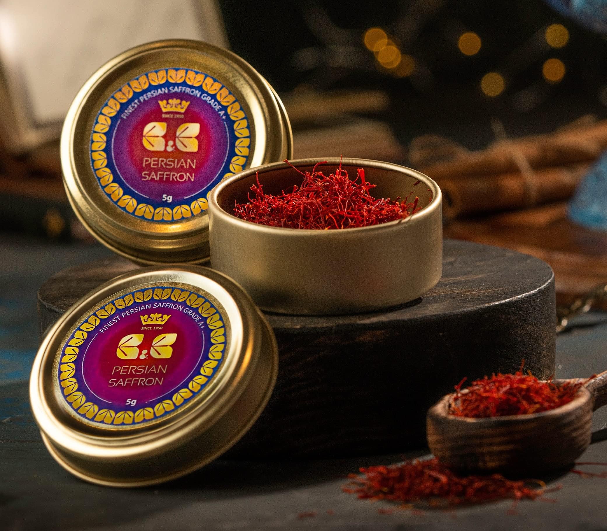 Full Thread Greek Saffron, 14 Gram in a Jar Grocery