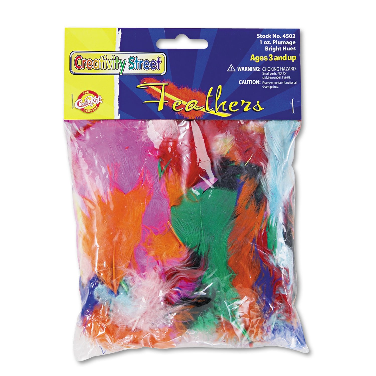 Creativity Street, PAC4502, Plumage 1oz Feathers, 1 Pack, Assorted