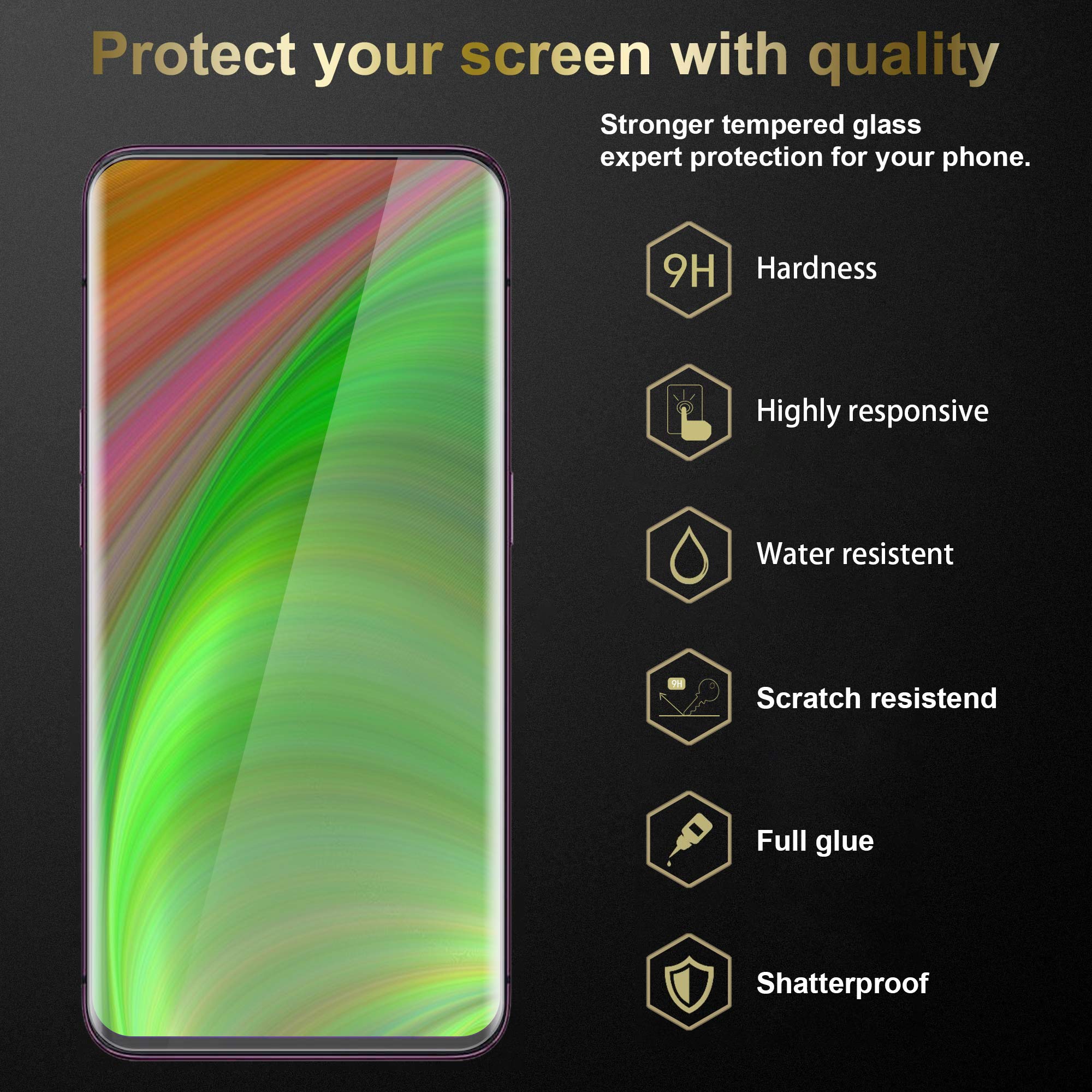 Cadorabo Pellicola Protettiva compatibile con Oppo find X2 in
