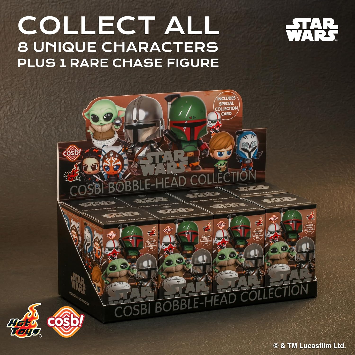 YuMe Star Wars Cosbi Bobble Head Collectible Mini Figure & Accessories | Blind Box Collection | Official Merchandise | Surprise Toy Gift | Collect All 9 Figures (8 Plus 1 Rare Chase) - Image 6