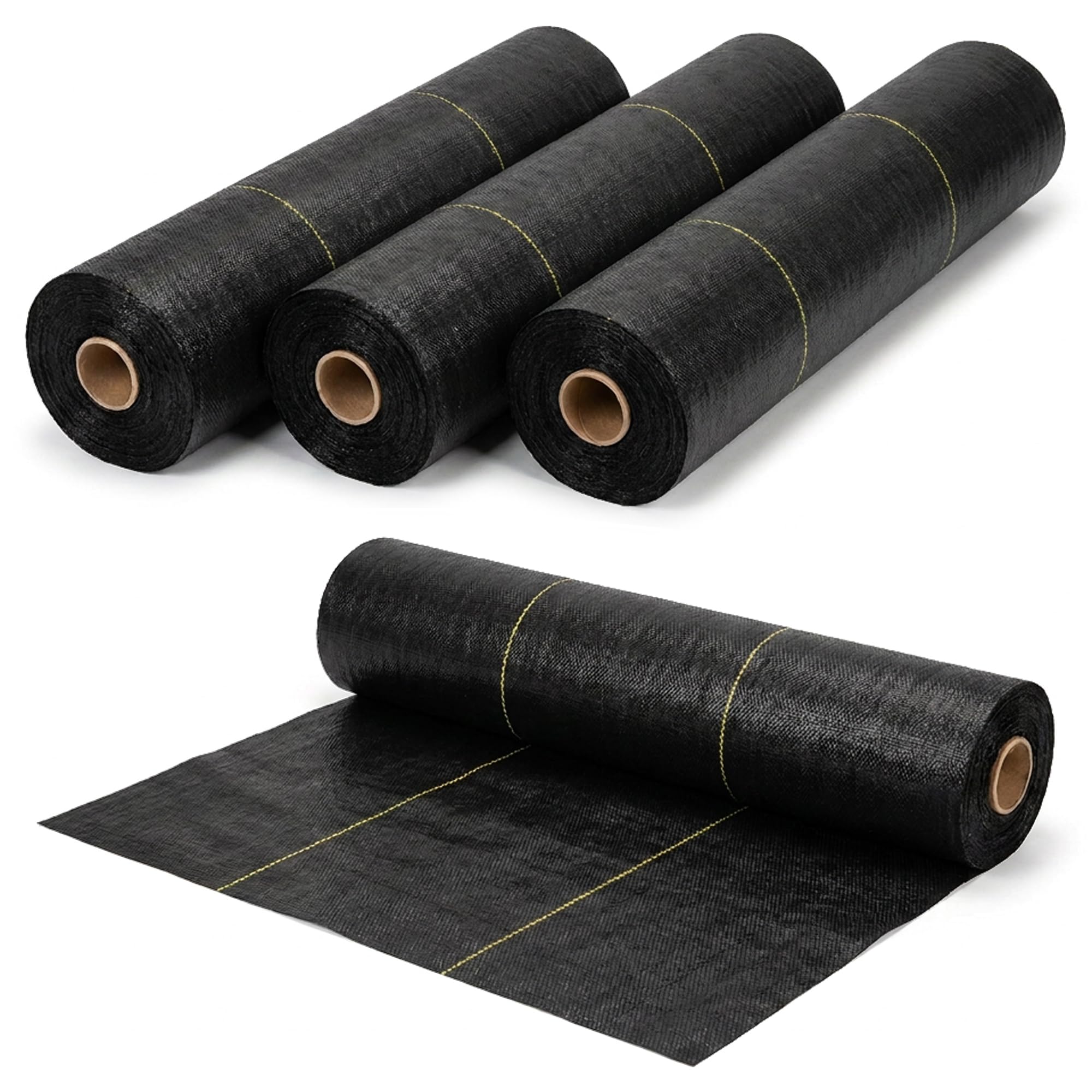 Dewitt Pro-5 Weed Barrier Fabric 5 oz, 3 x 250 Feet – Heavy-Duty, 4-Pack
