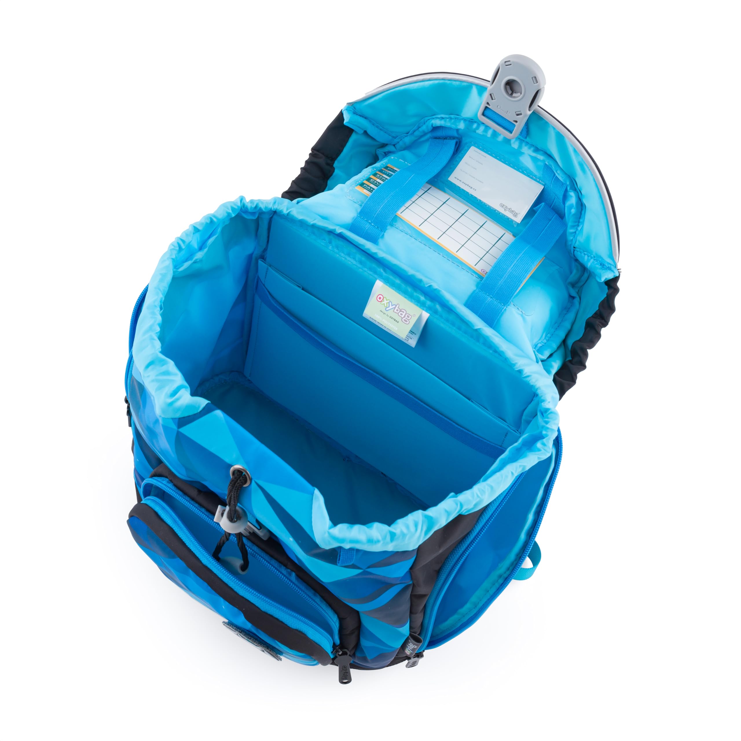 Schulranzen 5 Teilig Robot Ergonomischer Schulrucksack Set Federmappe Turnbeutel & Austauschbaren Patches Leicht Schulset Mädchen Reflektierenden Schultasche für 1. - 3. Klasse Back to School