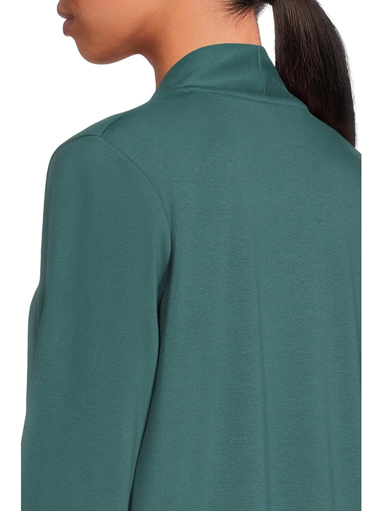 Green L.L.Bean Pima Cotton Open Cardigan With Pockets