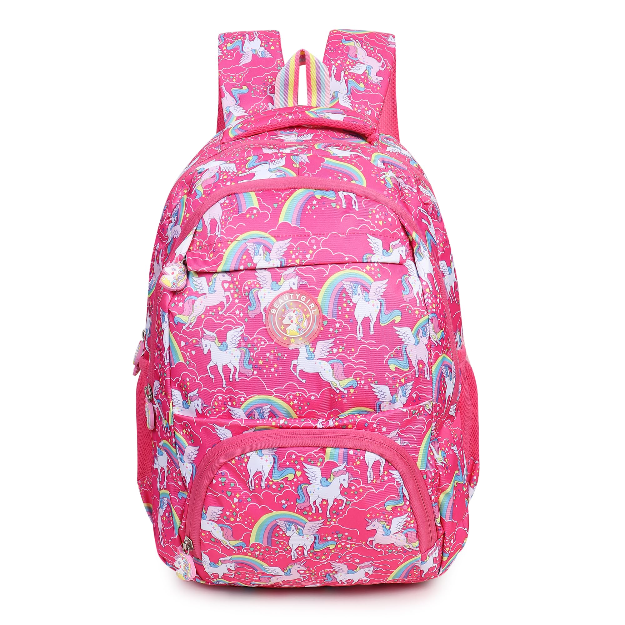 1546 Polyester Waterproof 30 L Designer Floral Printed School, College Tuition Backpack Bag for Girls and Women-image-11