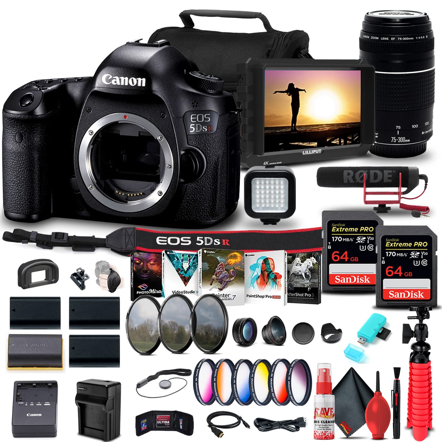 Amazon.com : Canon EOS 5DS R DSLR Camera (Body Only) (0582C002) +
