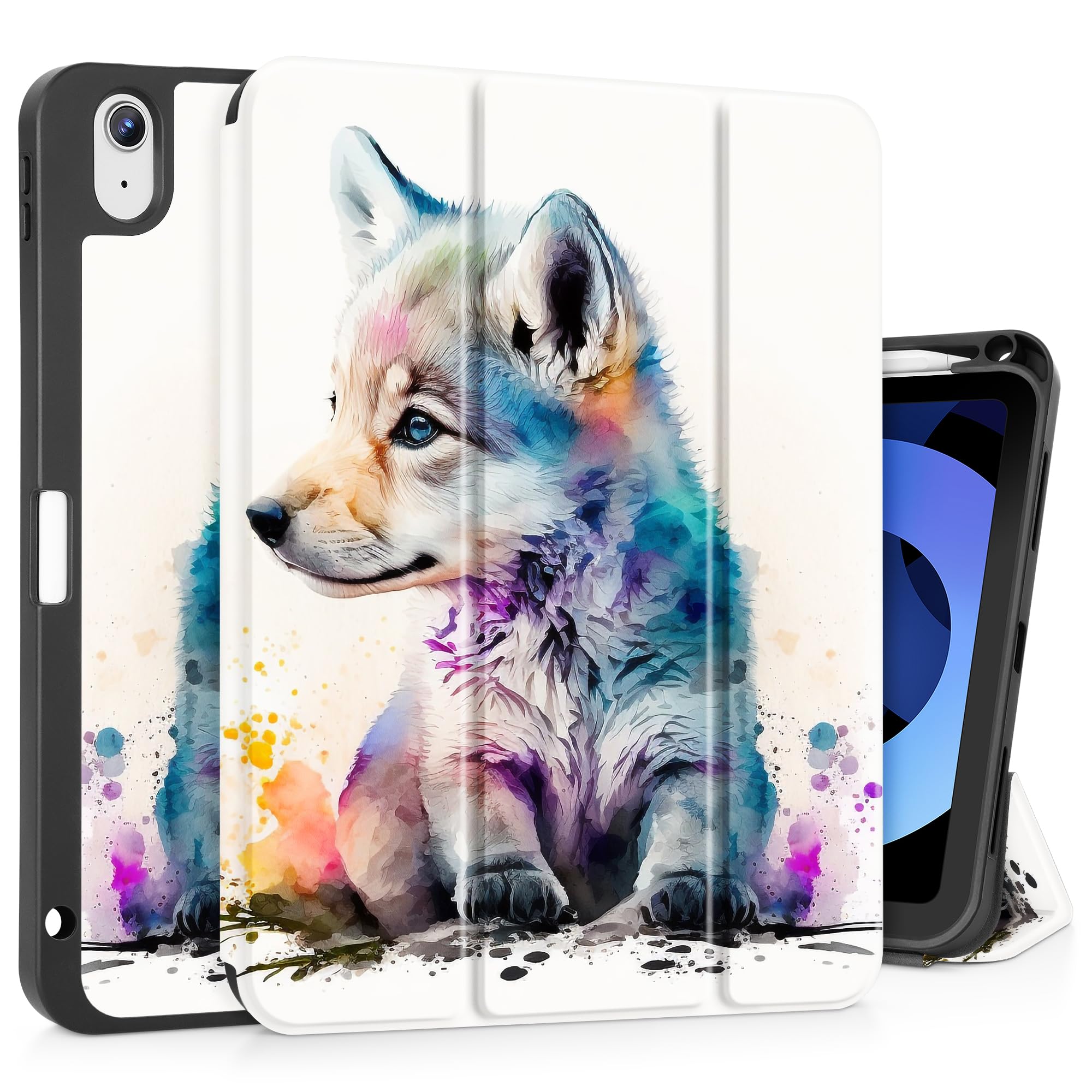 Tuiklol Case for iPad Air 11 inch 2026 M4/Air 11 inch 2025 M3/Air 11 inch 2024 M2/iPad Air 10.9 inch 2022 2020 with Pencil Holder,Slim Protective