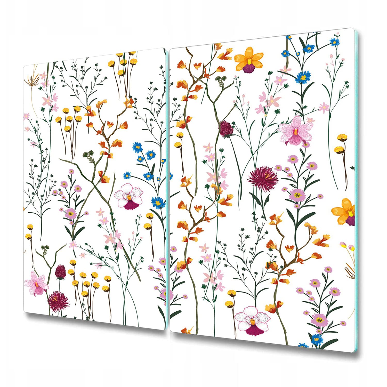 Planche à découper induction 2x30x52 cm en verre pour protection plaque