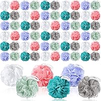 Umigy 36 Pack Bath Loofahs - Colorful Exfoliating Shower Sponges, Soft Mesh Body Scrubbers 40g Bulk for Men Women