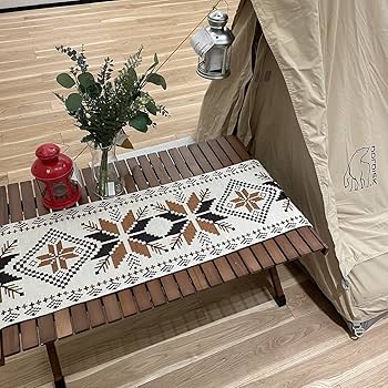 Amazon.co.jp: ネイティブ柄 オルテガ柄 テーブルランナー