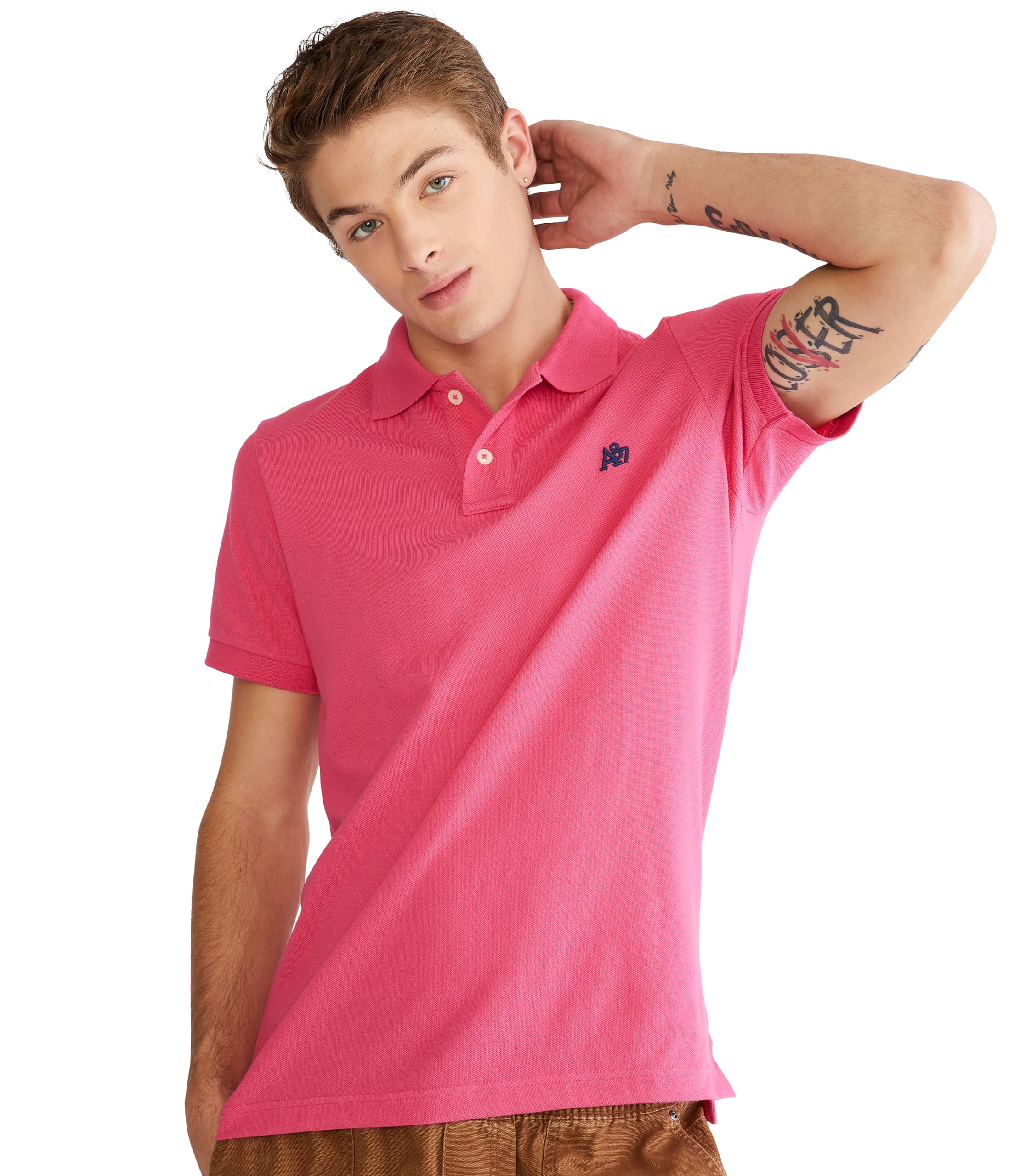 Aeropostale Mens Aero Uniform Polo Ss