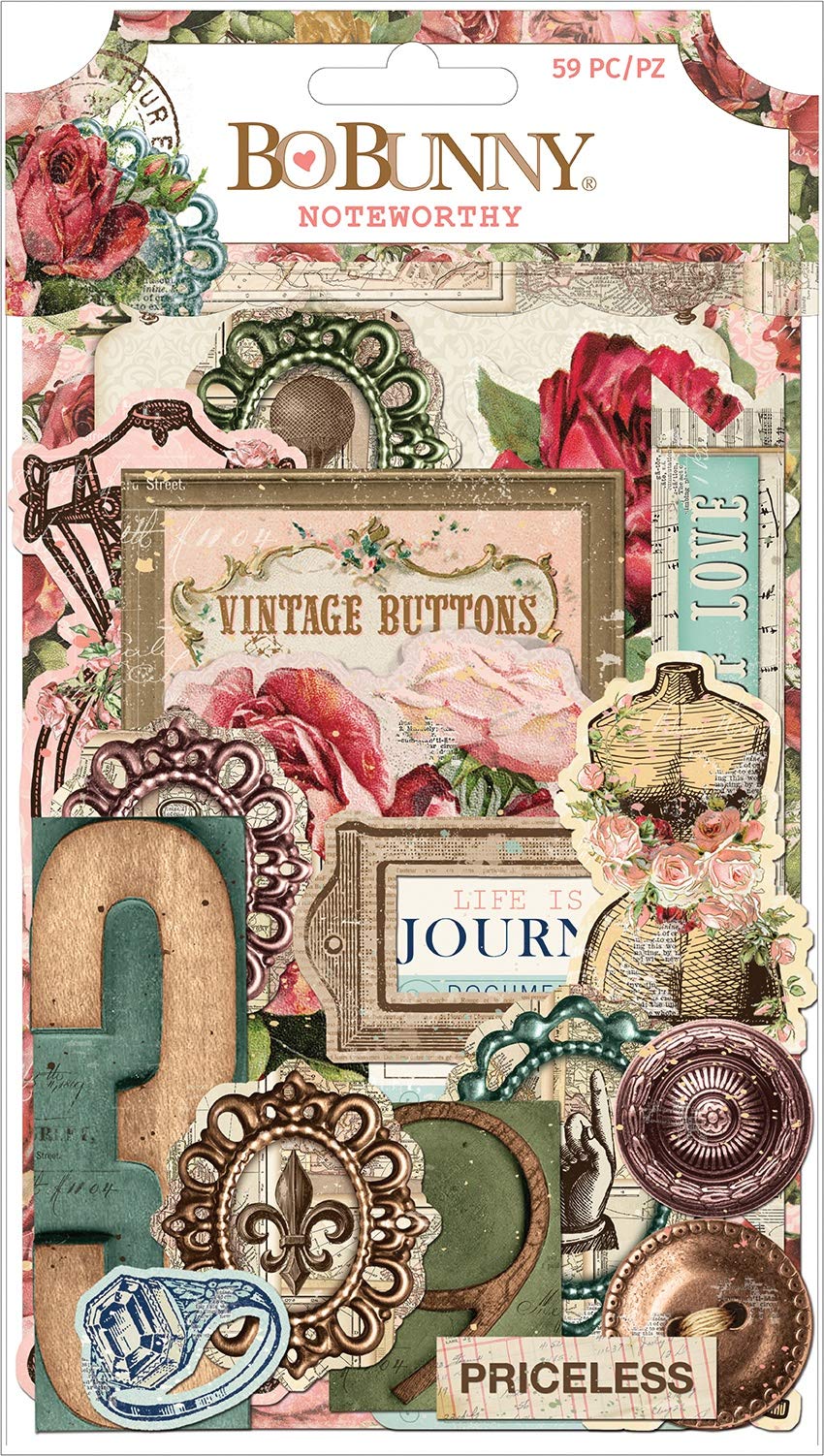 Bo Bunny FAMILY HEIRLM DCUTS NOTEWORTHY, us:one size