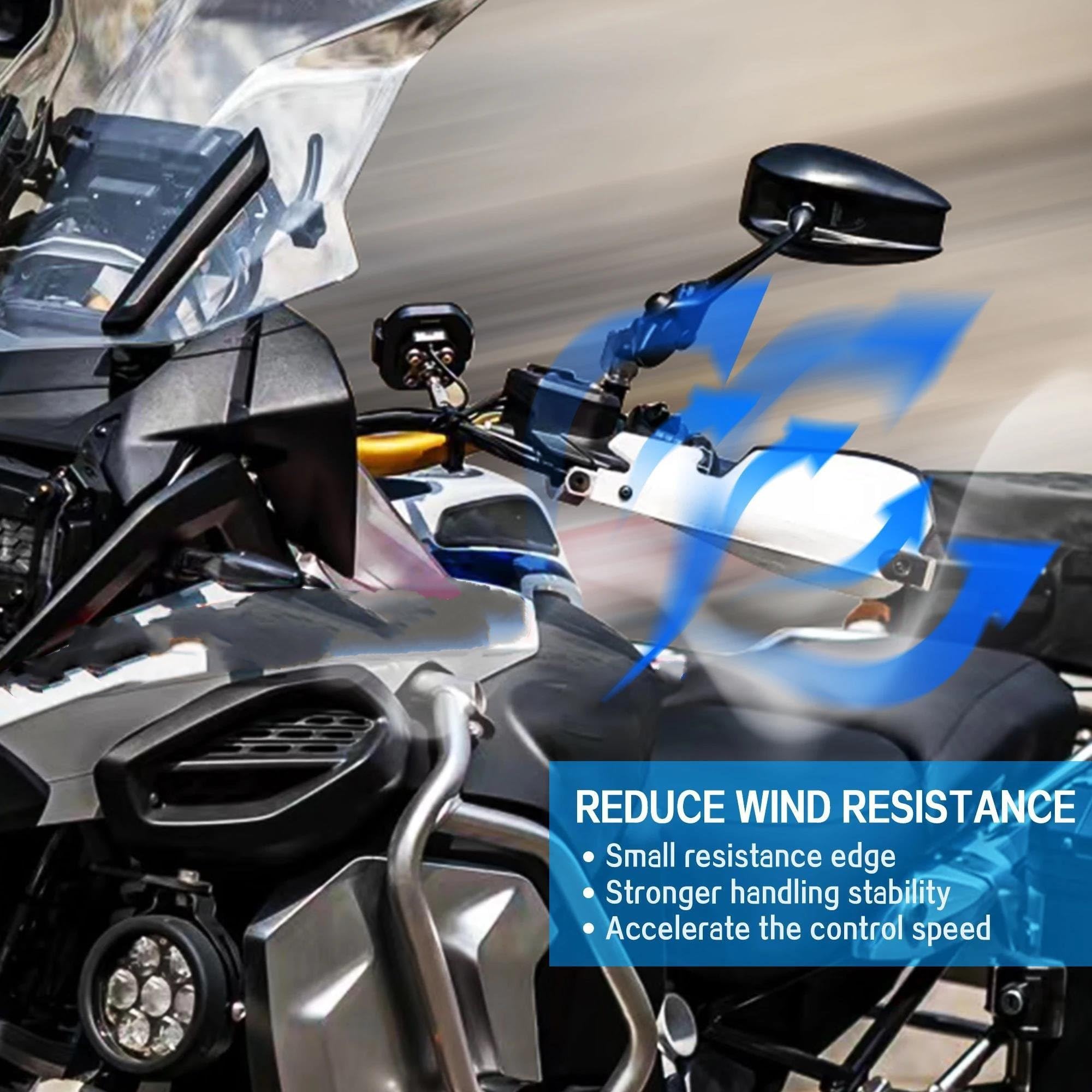Protectores Manos Moto para G para 310GS para G310 para GS para G310R 2016-2024 Protectores Manos Motocicleta Protector Palanca Protector Manillar ﻿(Black)